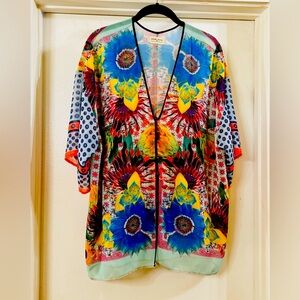 Anthropologie Dream Daily Mimeo Magnolia Kimono L excellent worn condition